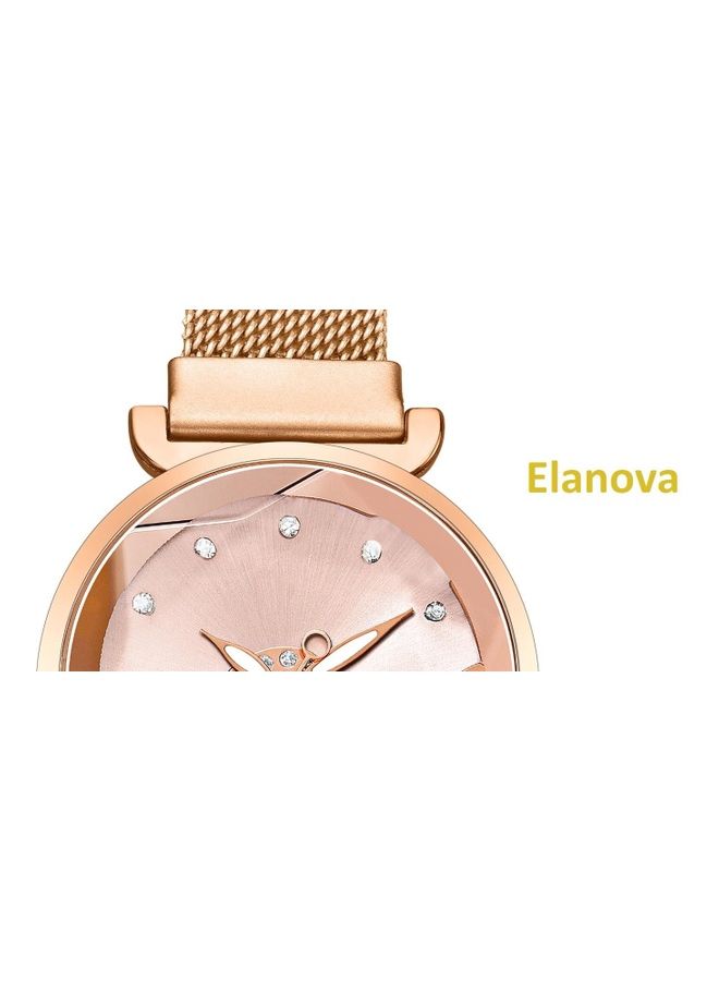 Elanova Women's Stainless Steel Analog Watch EL60RR - Image 3