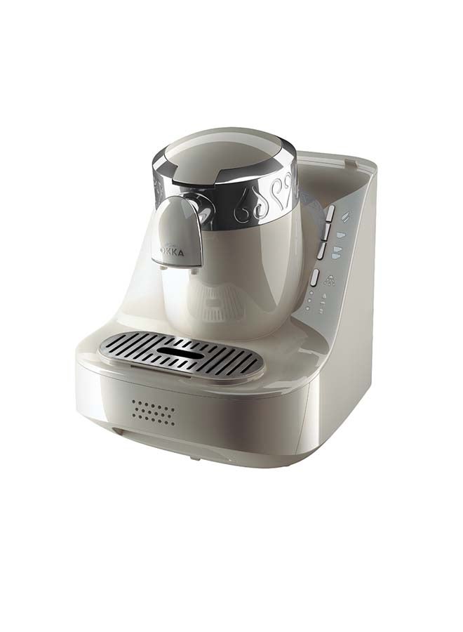 أرزوم ماكينة صنع القهوة التركية/ اليونانية بقدرة 710 وات 710 W OK002- white أبيض/بايز  - Image 1