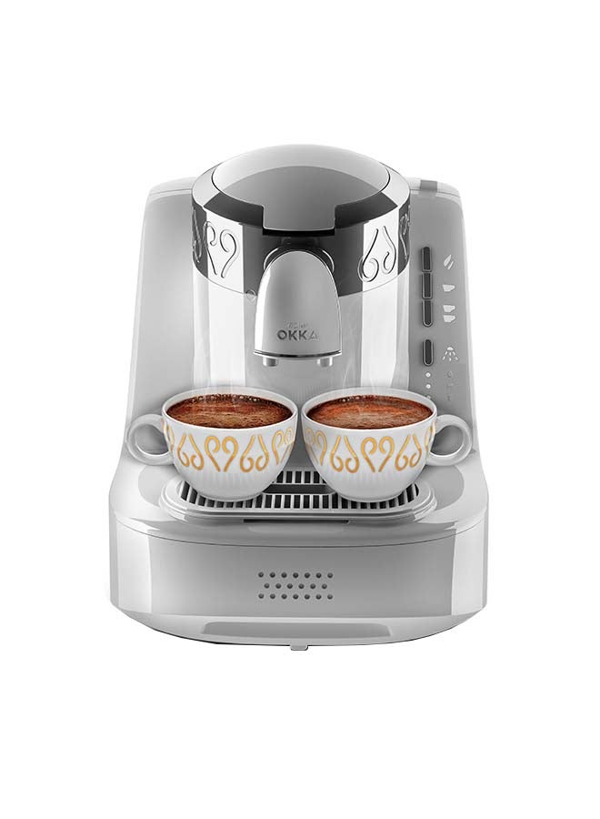 أرزوم ماكينة صنع القهوة التركية/ اليونانية بقدرة 710 وات 710 W OK002- white أبيض/بايز  - Image 2