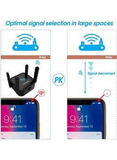 عربست مضخم صوت واي فاي 5G باللون الأسود أسود  - Image 3