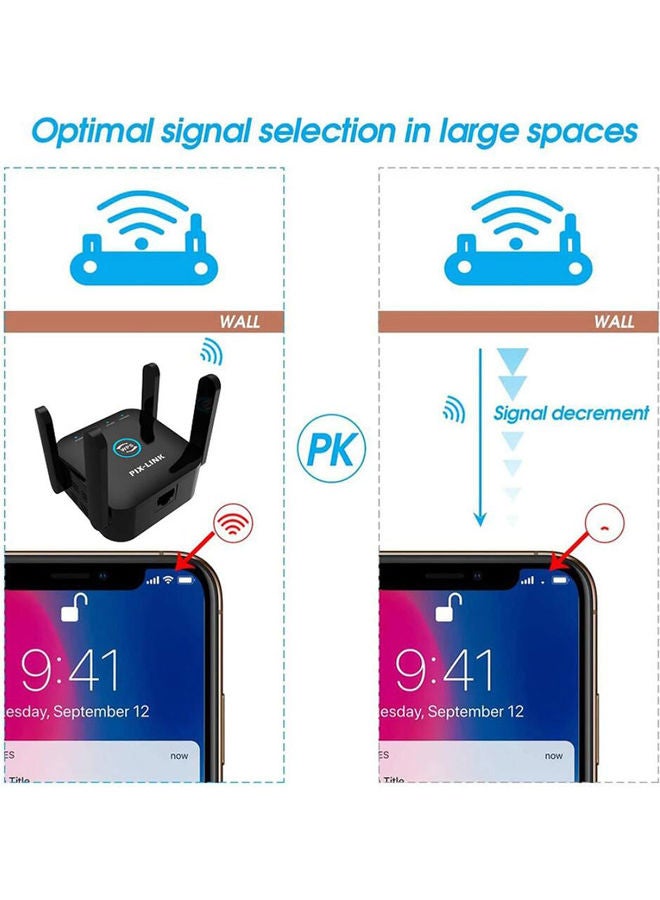 عربست مضخم صوت واي فاي 5G باللون الأسود أسود  - Image 3
