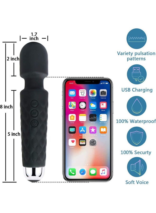 عربست - عصا تدليك الجسم قابلة لإعادة الشحن بمنفذ USB - Image 1
