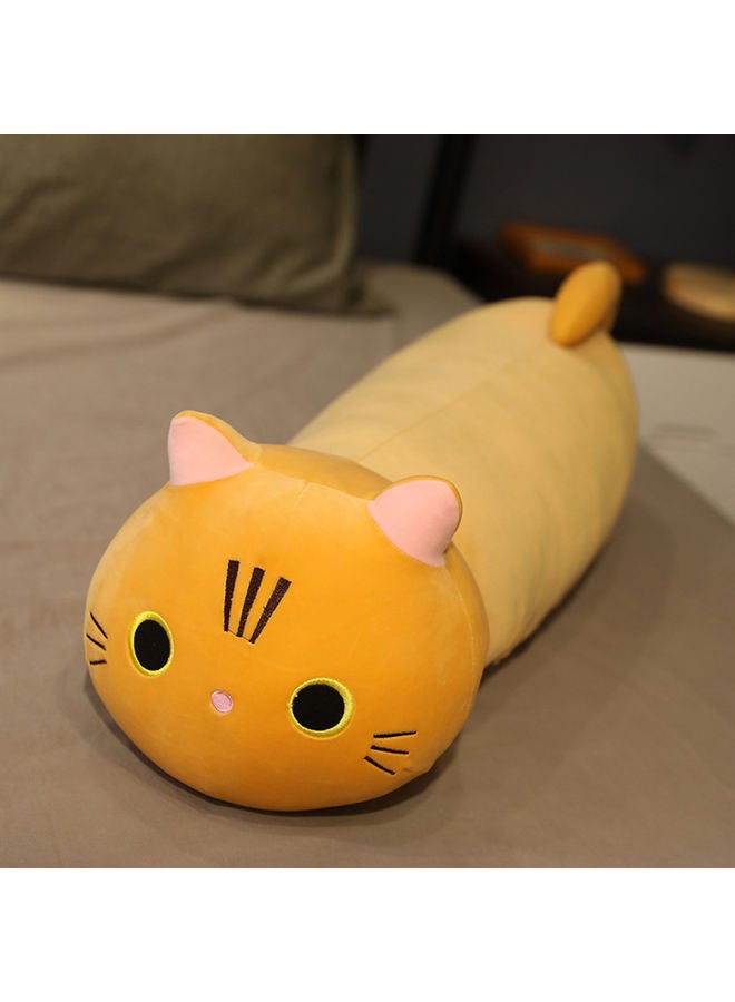 Cute Cat Shaped Soft Plush Hugging Sofa Pillow cotton Orange 40.00x4.00x22.00cm - Image 2