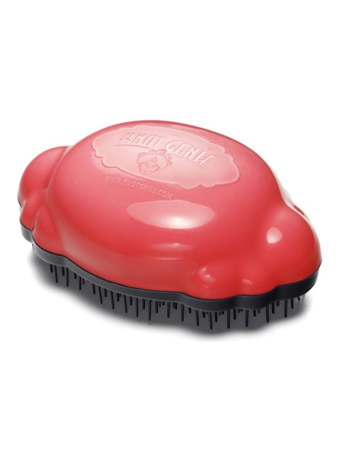 knot Genie - Teeny Genie Hair Brush Coral 10.75cm - Image 1