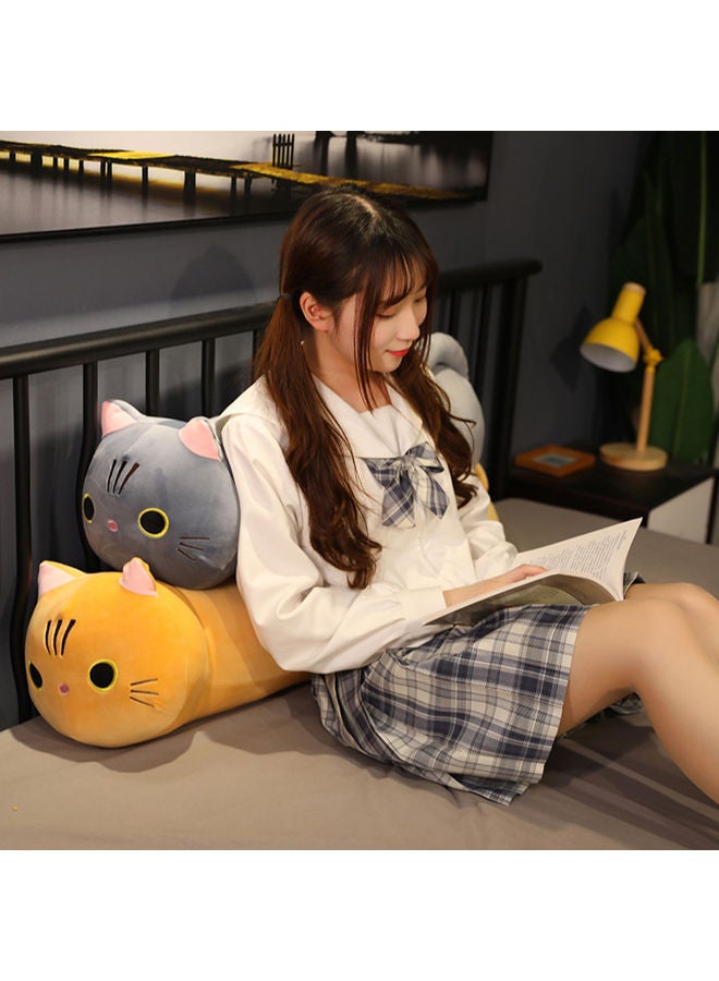 Cute Cat Shaped Soft Plush Hugging Sofa Pillow Cotton Black 25.00x4.00x15.00cm - Image 5