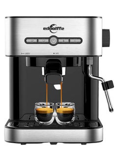 edoolffe Espresso Coffee Machine With Built-In Milk Frother 1400.0 ml 1050.0 W MD-2009 Black/Silver  - Image 1