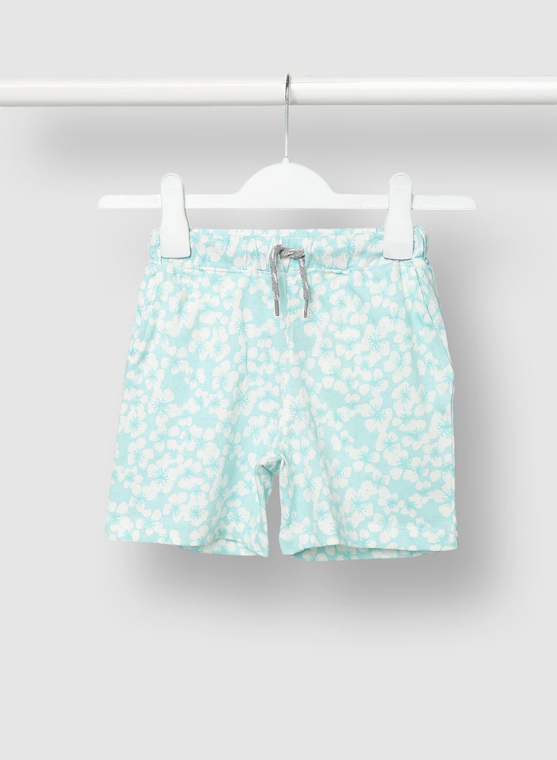 RAHA Girls Printed Short Blue - Image 1