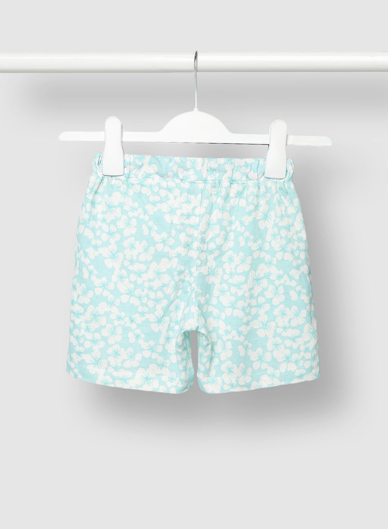 RAHA Girls Printed Short Blue - Image 2