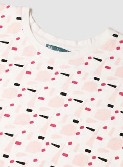 RAHA Girls Printed Beautiful Casual T-Shirt Yellow  - Image 3