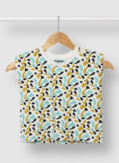 RAHA Girls Printed Casual Cotton Cool T-Shirt Green  - Image 1