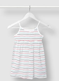 Girls Stripes Cotton Dress Multicolour - v1632232743/N45998758V_1