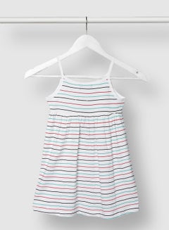 Girls Stripes Cotton Dress Multicolour - v1632232743/N45998758V_2