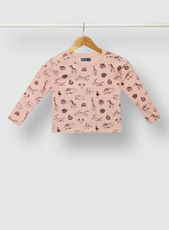 RAHA Boys Printed T-Shirt Orange  - Image 1
