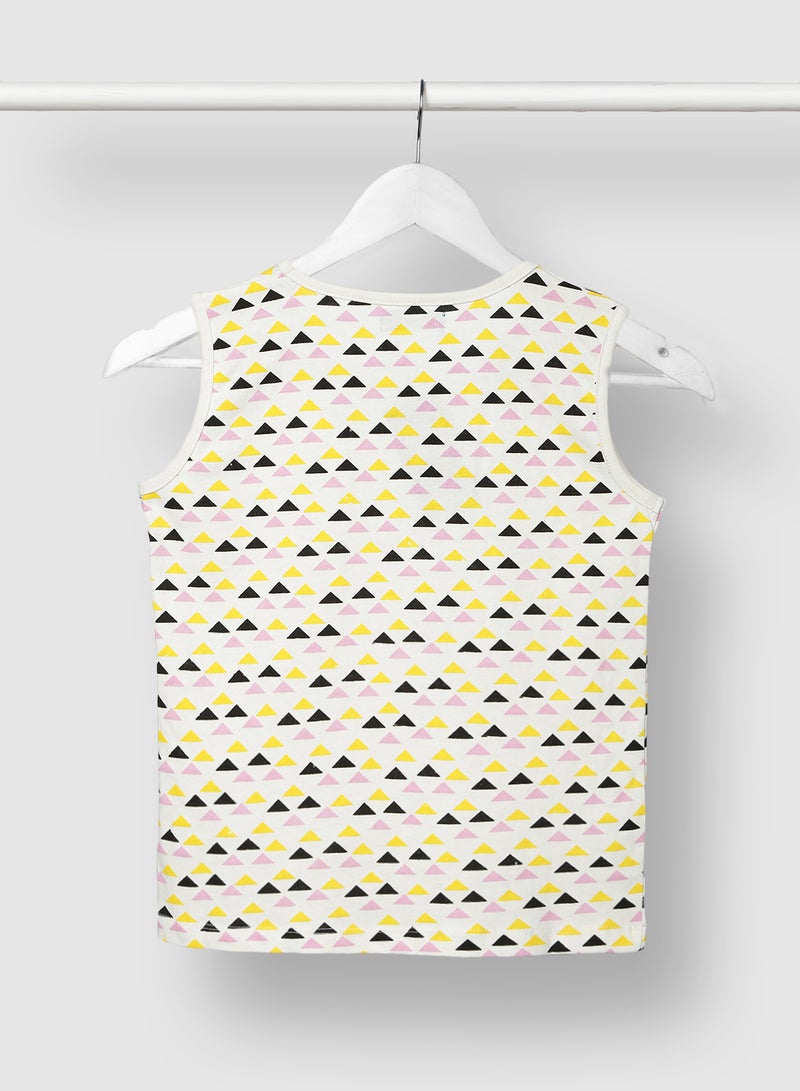 RAHA Casual Long lasting Boys Printed T-Shirt Yellow  - Image 2