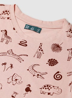 RAHA Boys Printed T-Shirt Orange  - Image 3