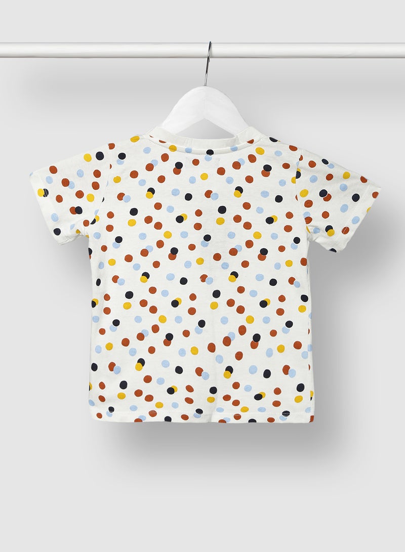 RAHA Boys Long lasting Printed T-Shirt Red / Yellow - Image 2