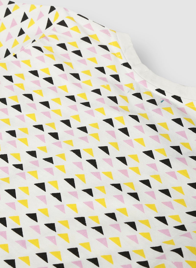 RAHA Boys Printed Casual Trendy Cotton T-Shirt Yellow  - Image 4