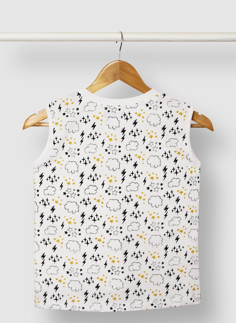 RAHA Boys Printed Comfy Casual T-Shirt Yellow / Black  - Image 2