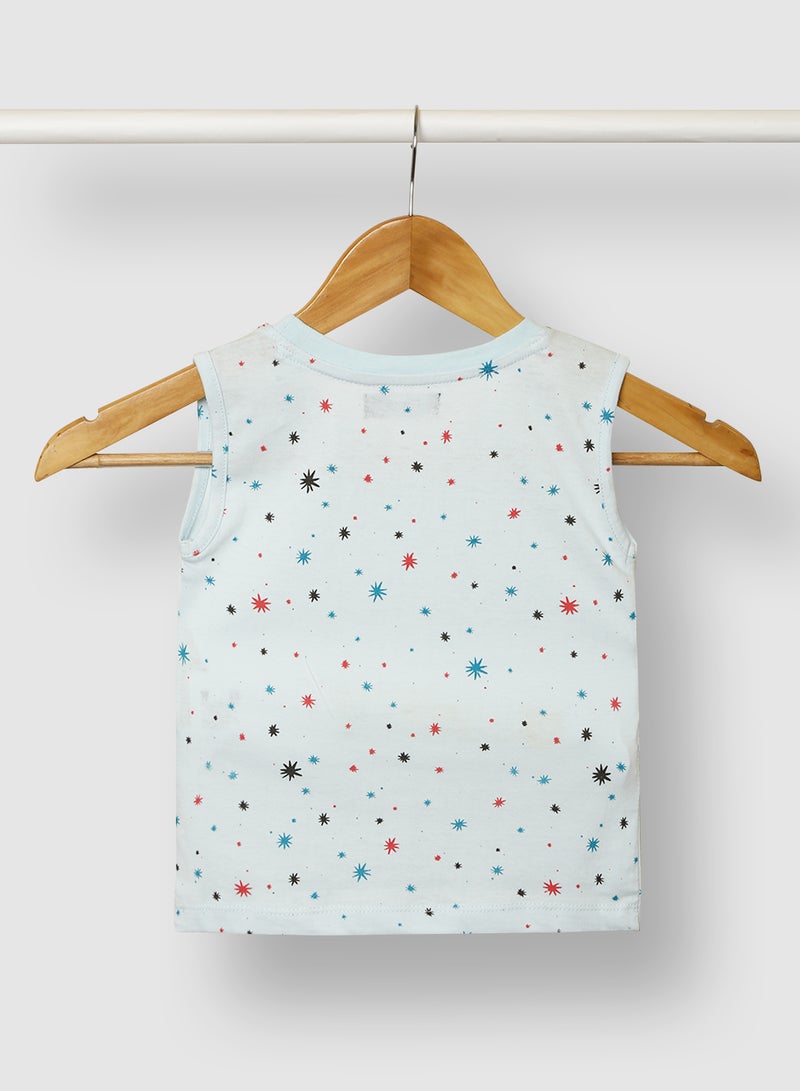 RAHA Trendy Boys Cotton Comfy Printed T-Shirt Green  - Image 2