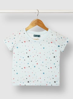RAHA Groovy Casual Boys Cotton Printed T-Shirt Light Green  - Image 1