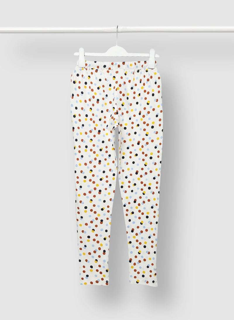 RAHA Boys Cotton Printed Sweatpants White/Red/Blue  - Image 2