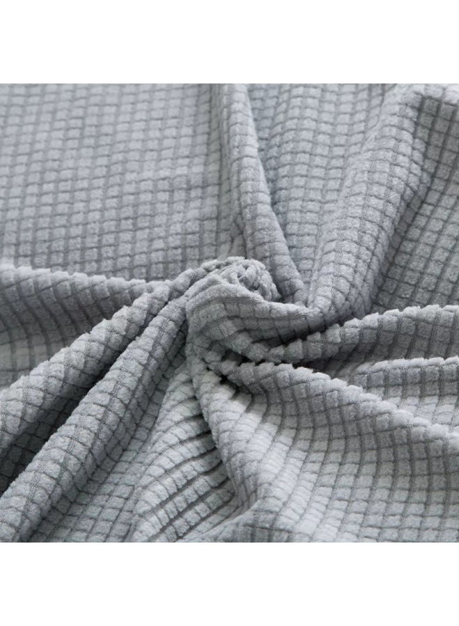 MTL - Single Stretch Sofa Cover Light Grey 90x140cm - Image 1