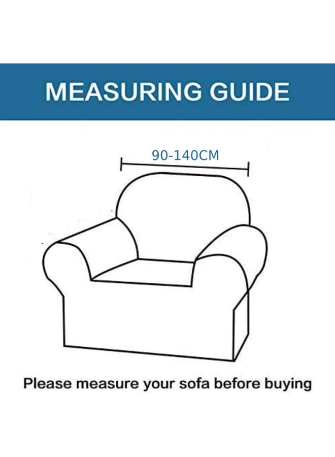 MTL - Single Stretch Sofa Cover Light Grey 90x140cm - Image 1