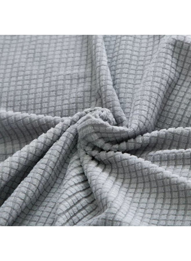 أم تي أل غطاء كنب مطاطي  لمقعدين رمادي فاتح 145x185سم - Image 3