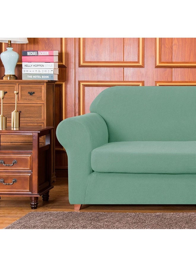 MTL Three Seater Stretch Sofa Cover Green 190x230cm - Image 2