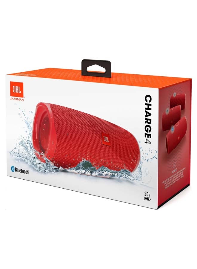 Charge 4 Portable Bluetooth Speaker Red
