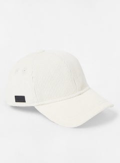 Ted Baker Tulouse Cord Baseball Cap White  - Image 1