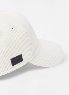 Ted Baker Tulouse Cord Baseball Cap White  - Image 4