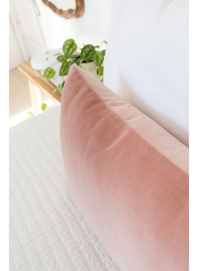 Blueberry - Soft Body Pillow With Removable Cover velvet Pink 140X50cm - Image 1