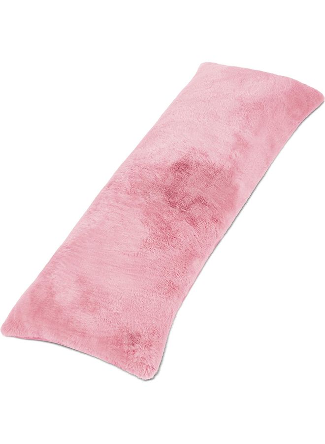 Blueberry Body Pillow With Soft Removable Cover velvet Pink 140X50cm - Image 1