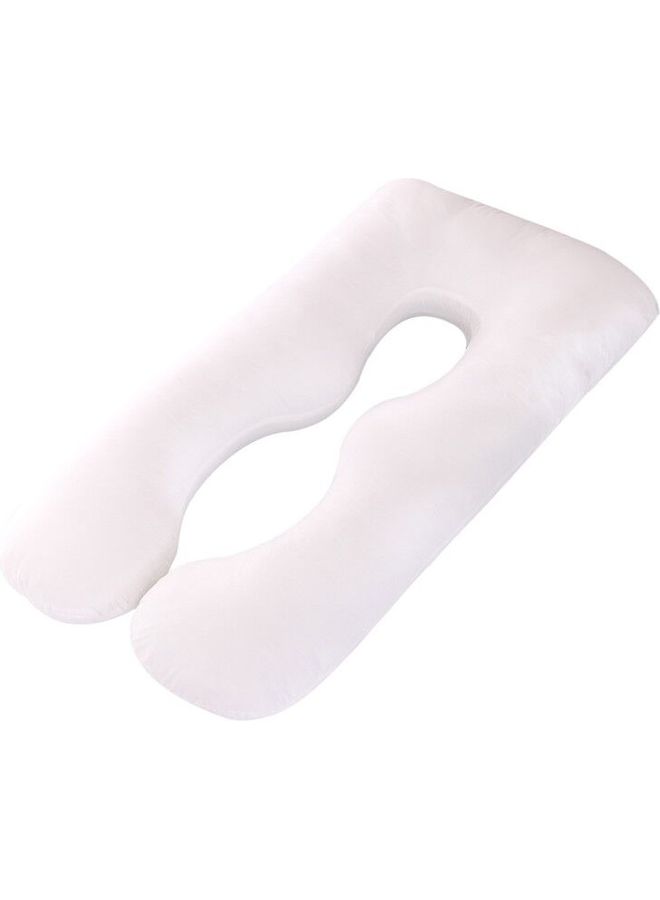 Blueberry - U Shaped Full Body Pillow cotton White 130x70cm - Image 1