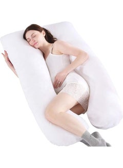 U Shaped Relaxing Pillow Cotton White 130x70cm - v1632234334/N50985335A_1