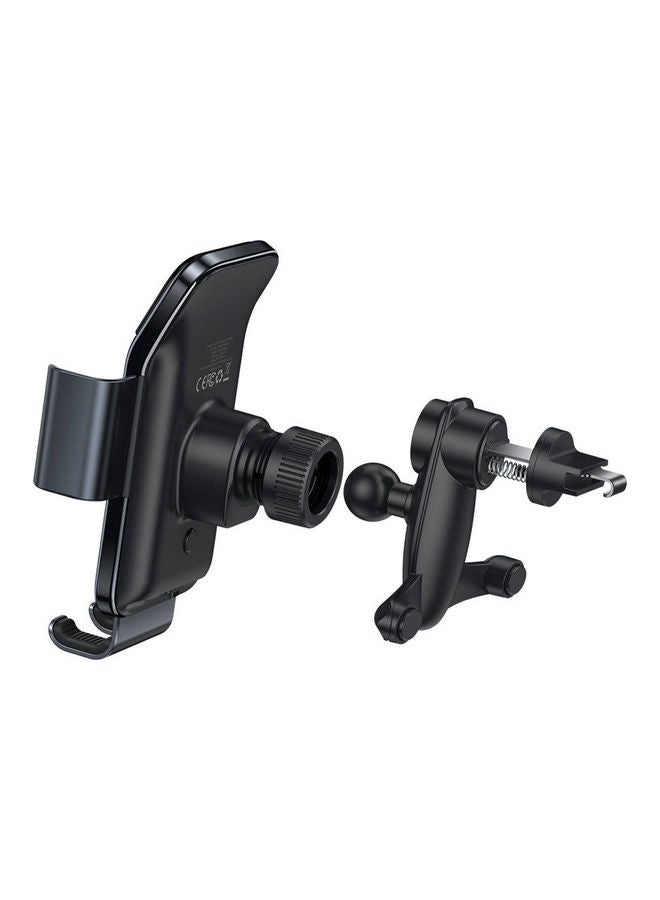Baseus Automatic Solar Electric Phone Mount Holder for Air Vent Compatible for Phone 4.7-6.7 inch - Black  - Image 5