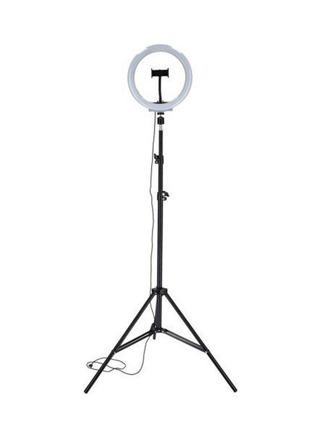 Olsenmark Stainless Steel Selfie Ring Light With Tripod Stand Black/White - Image 1