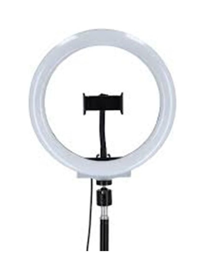 Olsenmark Stainless Steel Selfie Ring Light With Tripod Stand Black/White - Image 2