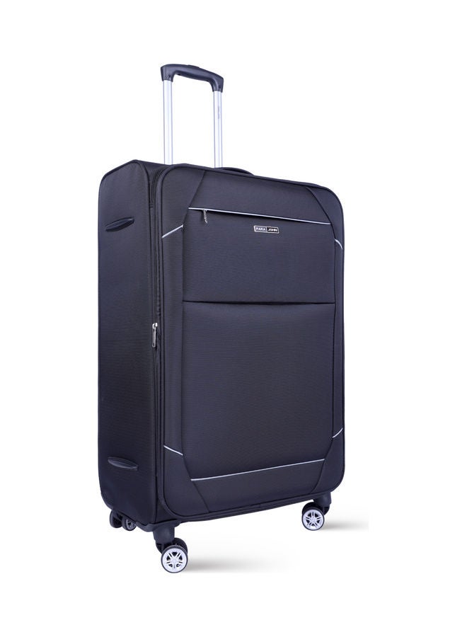 PARAJOHN - 3-Piece Softside Luggage Trolley Set Black - Image 1