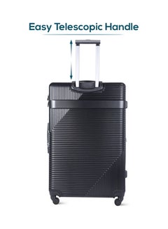 PARAJOHN 4-Piece Hardside Trolley Luggage Set Black  - Image 4