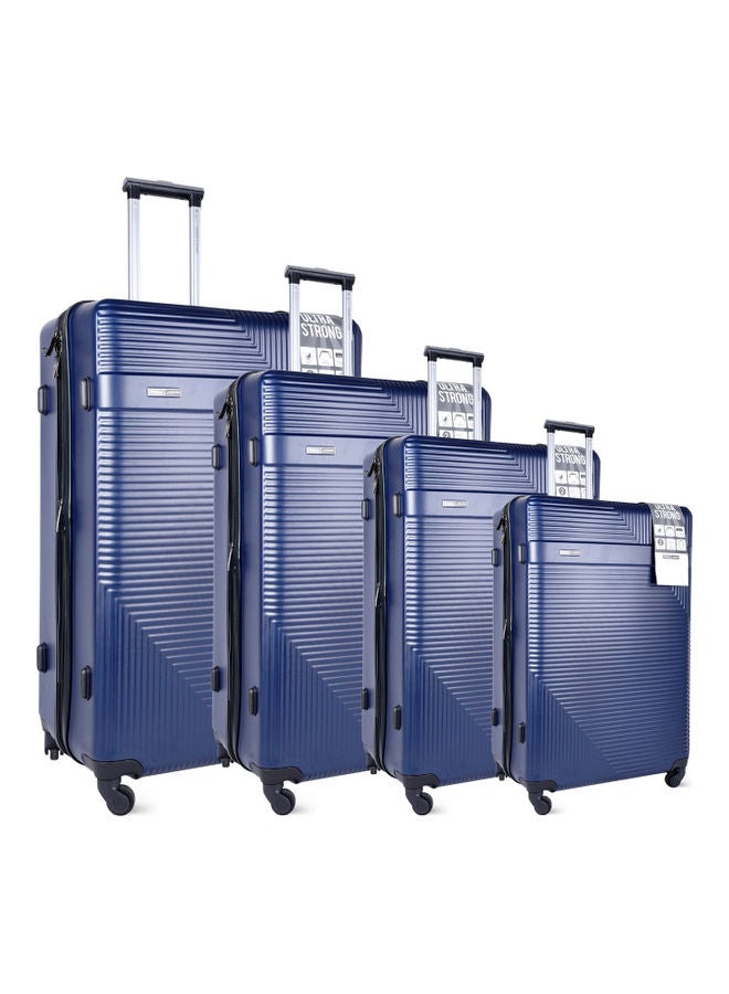 PARAJOHN - 4-Piece Hardside Luggage Trolley Set Blue - Image 1
