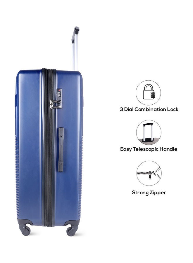 PARAJOHN - 4-Piece Hardside Luggage Trolley Set Blue - Image 1