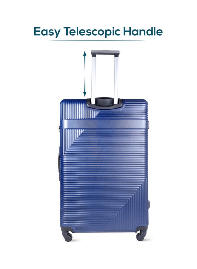 PARAJOHN - 4-Piece Hardside Luggage Trolley Set Blue - Image 1