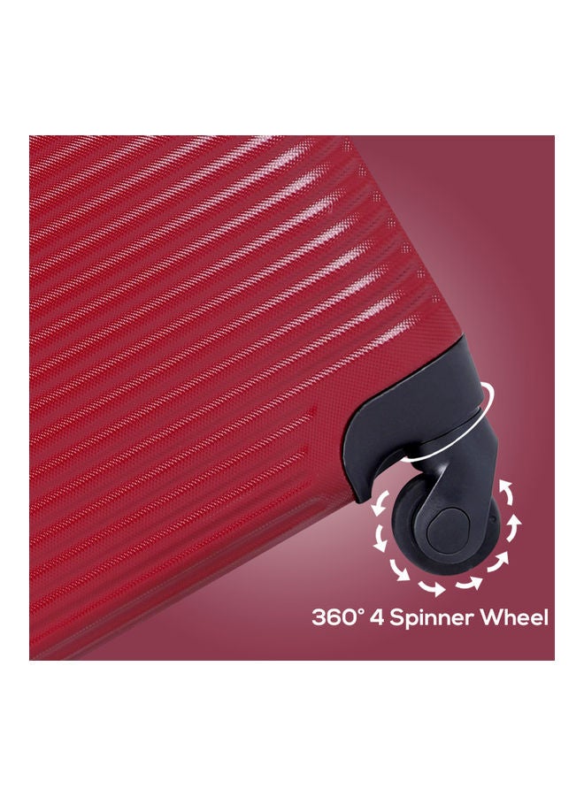 PARAJOHN - 4-Piece Hardside Luggage Trolley Set Red - Image 1