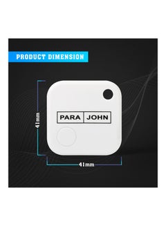 PARAJOHN Mini Luggage Security Smart Alarm Tag White  - Image 2