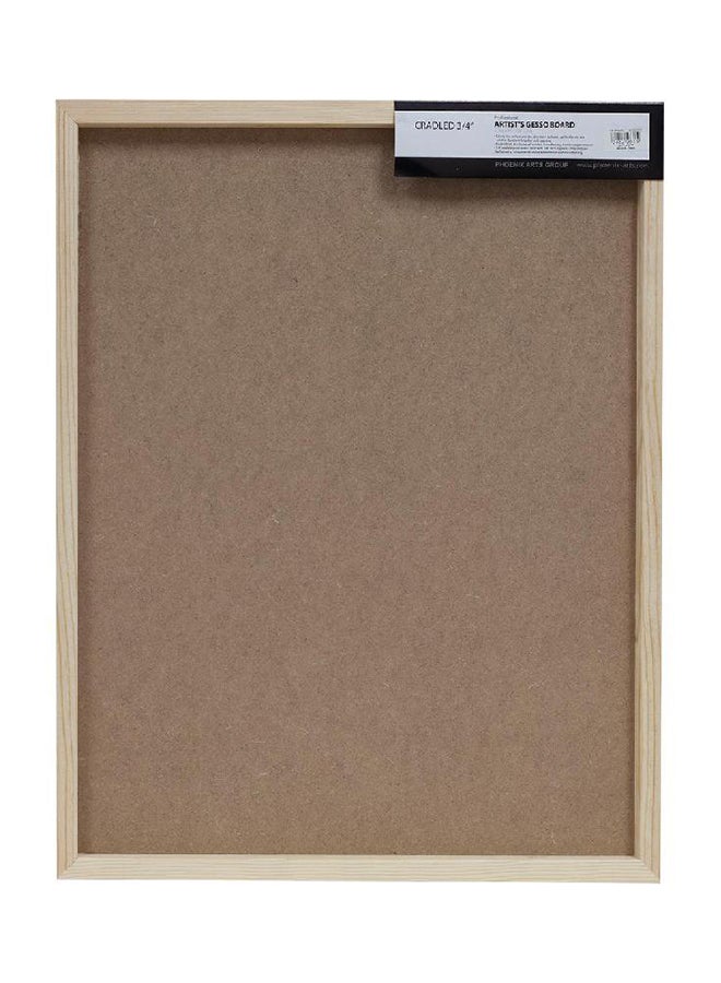Phoenix Artists Gesso  Rectangle Canvas Panel Board White - Image 2