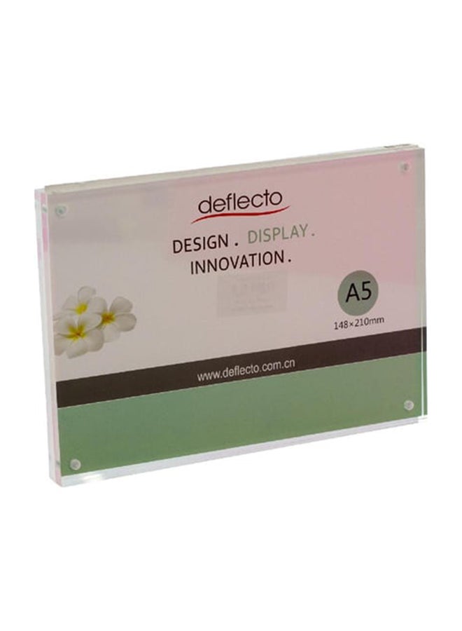 Table Top Name Holder Clear