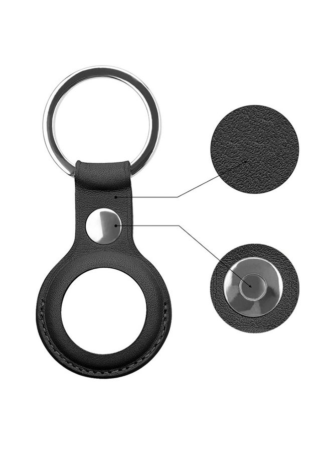 FITME - Leather Case for Apple AirTag Black - Image 1