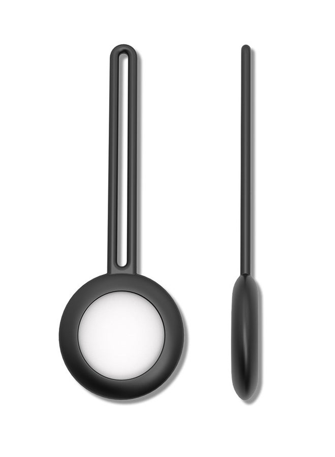 FITME 2-Piece Silicone Long Case Set for Apple AirTag Black/Beige  - Image 2
